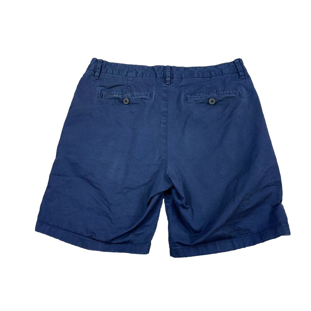 Bonobos Washed Chino Shorts Men 30 7" Inseam Navy Buttoned Rear Pockets - Picture 10 of 10